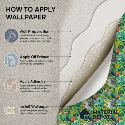 WP-1400 | Pearl Grey Succulent Jungle Floral Wallpaper - 9.5 Meter x 21 Inches, 54 Sq. Ft. (Min. 15% Wastage)
