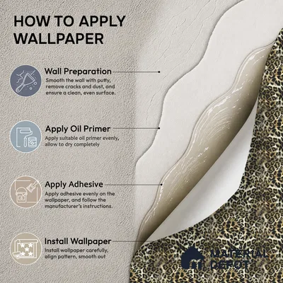 WP-1447 | Brown Leopard Print Patterned Wallpaper - 9.5 Meter x 21 Inches, 54 Sq. Ft. (Min. 15% Wastage)