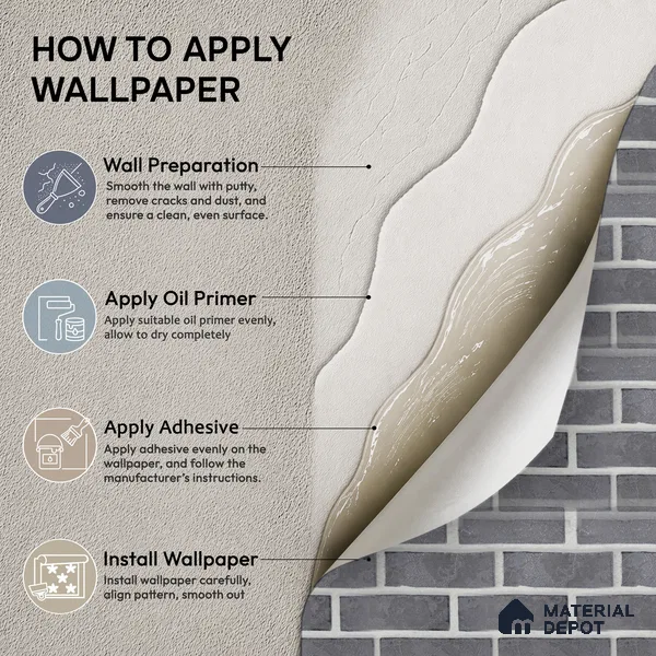 WP-1459 | 9.5 Meter x 21 Inches Brick Look Wallpaper - 54 Sq. Ft.  | Minimum 15% wastage during installation