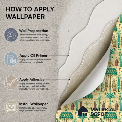 8002 | 10 Meter x 21 Inches Indian Look Wallpaper - 57.41 Sq. Ft.