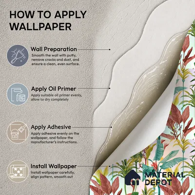 8009 | Multicolor Tropical Banana Leaf Floral Wallpaper - 10 Meter x 21 Inches, 57.41 Sq. Ft.