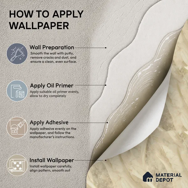 8016 | Cream Beige Silk Drape Marble Patterned Wallpaper - 10 Meter x 21 Inches, 57.41 Sq. Ft.