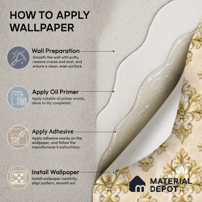 8031 | Green Trellis Palm Leaves Floral Wallpaper - 10 Meter x 21 Inches, 57.41 Sq. Ft.