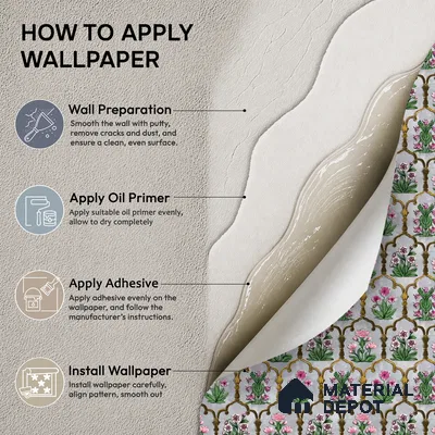 8051 | Grey Flower Trellis Floral Wallpaper - 10 Meter x 21 Inches, 57.41 Sq. Ft.