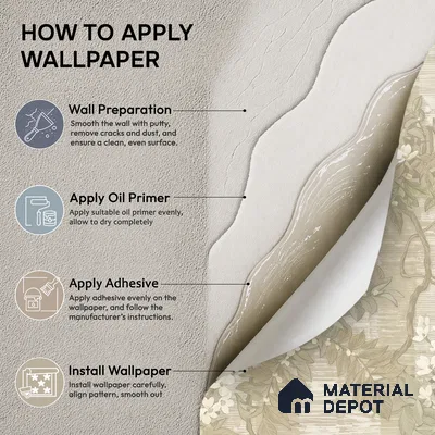 13319 | Sand Striped Wisteria Vine Floral Wallpaper - 10 Meter x 21 Inch, 57 Sq. Ft.