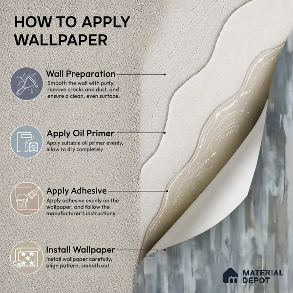 13356 | Blue Grey Brushed Texture Patterned Wallpaper - 10 Meter x 21 Inch, 57 Sq. Ft.