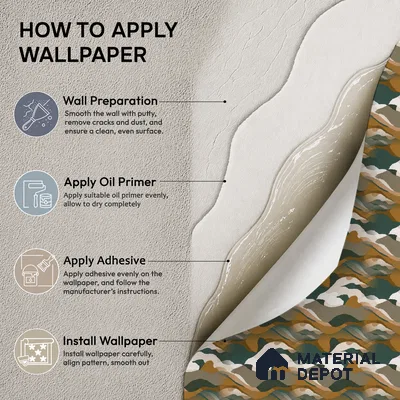 51244004 | Green & Brown Abstract Patterned Wallpaper - 10 Meter x 21 Inch, 57 Sq. Ft.