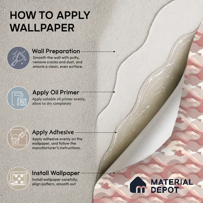 51244003 | Blush Pink Abstract Patterned Wallpaper - 10 Meter x 21 Inch, 57 Sq. Ft.