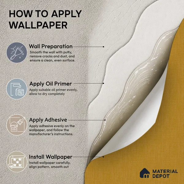 51244102 | 10 Meter x 21 Inch Fabric Look Wallpaper - 57 Sq. Ft.