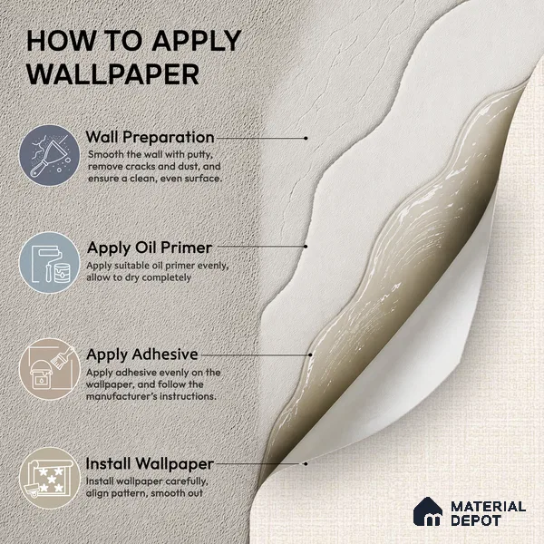 489-3 | 5 Meter x 42 Inches Fabric Look Wallpaper - 57.43 Sq. Ft.