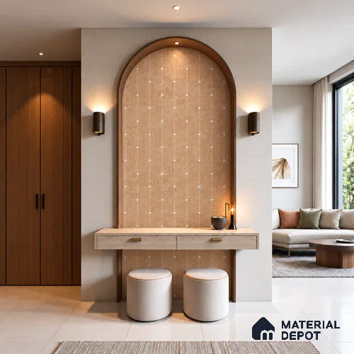 Bindu Tarang LM 25881 8 ft x 4 ft Texture Finish Digital Laminate - 1 mm | Suitable for Bedroom, Feature Wall, Wardrobe