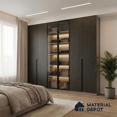 Patterned Look LM 05360 8 ft x 4 ft Texture Finish Decorative Laminate - 1 mm | Suitable for Bedroom, TV Unit, Wardrobe