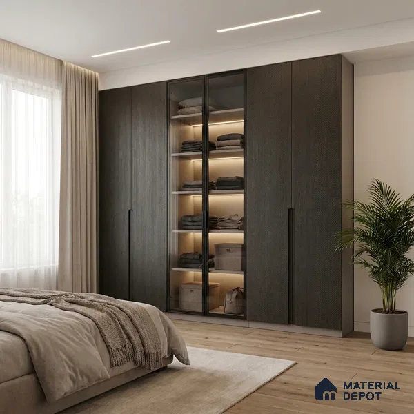 Patterned Look LM 05360 8 ft x 4 ft Texture Finish Decorative Laminate - 1 mm | Suitable for Bedroom, TV Unit, Wardrobe
