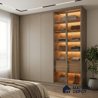 Solid Colors Look LM 19227 Caramel 8 ft x 4 ft Matte Finish Decorative Laminate - 1 mm | Suitable for Living Room, Kitchen, Office