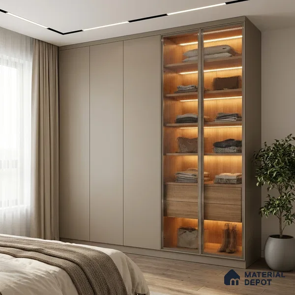 Solid Colors Look LM 19227 Caramel 8 ft x 4 ft Matte Finish Decorative Laminate - 1 mm | Suitable for Living Room, Kitchen, Office
