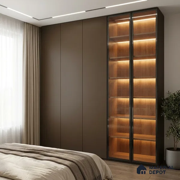 Solid Colors Look LM 19230 Brown Haze 8 ft x 4 ft Matte Finish Decorative Laminate - 1 mm | Suitable for Living Room, Kitchen, Office