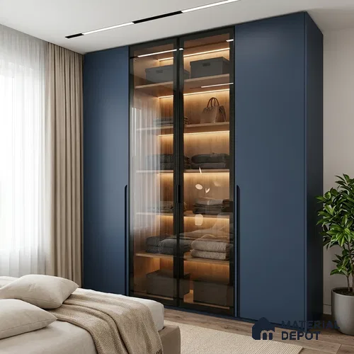Solid Colors Look LM 19233 Teal 8 ft x 4 ft Matte Finish Decorative Laminate - 1 mm | Suitable for Living Room, Kitchen, Office