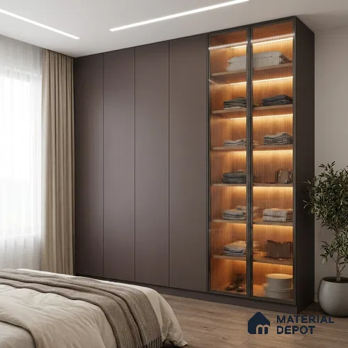 Solid Colors Look LM 19242 Crocus 8 ft x 4 ft Matte Finish Decorative Laminate - 1 mm | Suitable for Living Room, Kitchen, Office