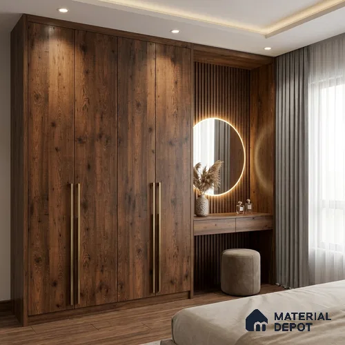 Wooden Look LM 19330 Tyrol Pine 8 ft x 4 ft Texture Finish Decorative Laminate - 1 mm | Suitable for TV Unit, Wardrobe, Kitchen Cabinets