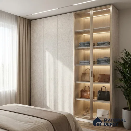 Marble Look LM 19333 Painted Concrete 8 ft x 4 ft Suede Finish Decorative Laminate - 1 mm | Suitable for TV Unit, Wardrobe, Kitchen Cabinets