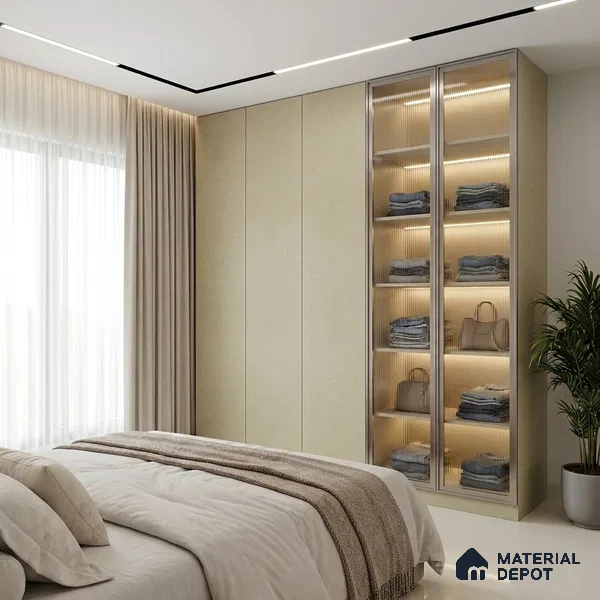 Brown Cane Look LM 20053 8 ft x 4 ft Texture Finish Decorative Laminate - 1 mm | Suitable for TV Unit, Wardrobe, Kitchen Cabinets