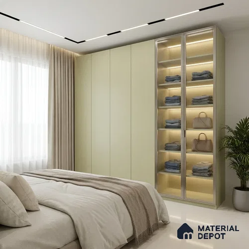 Grey Cane Look LM 20061 8 ft x 4 ft Texture Finish Decorative Laminate - 1 mm | Suitable for TV Unit, Wardrobe, Kitchen Cabinets