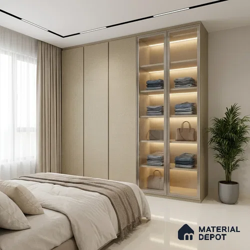 Brown Cane Look LM 20067 8 ft x 4 ft Texture Finish Decorative Laminate - 1 mm | Suitable for TV Unit, Wardrobe, Kitchen Cabinets