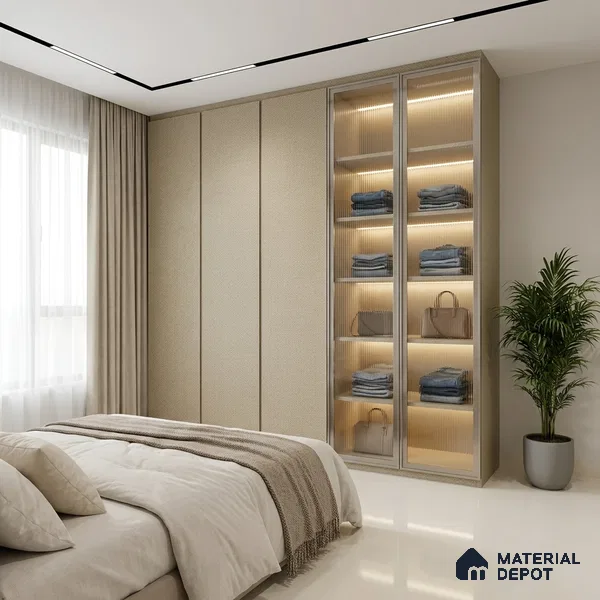 Brown Cane Look LM 20067 8 ft x 4 ft Texture Finish Decorative Laminate - 1 mm | Suitable for TV Unit, Wardrobe, Kitchen Cabinets