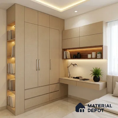Brown Cane Look LM 20085 8 ft x 4 ft Texture Finish Decorative Laminate - 1 mm | Suitable for TV Unit, Wardrobe, Kitchen Cabinets