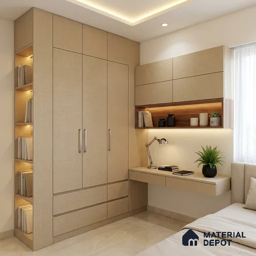 Brown Cane Look LM 20085 8 ft x 4 ft Texture Finish Decorative Laminate - 1 mm | Suitable for TV Unit, Wardrobe, Kitchen Cabinets