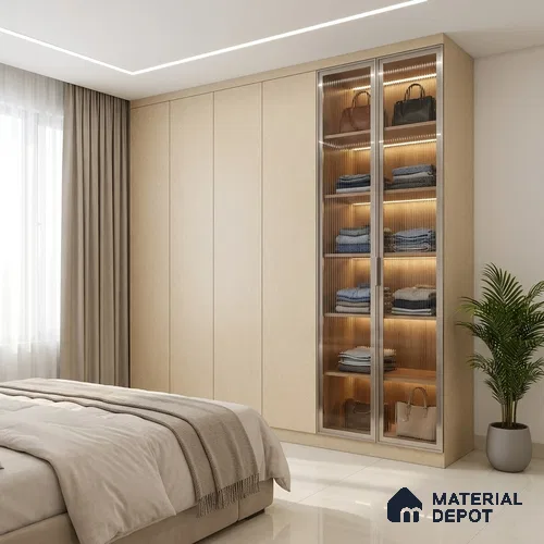 Patterned Look LM 20996 8 ft x 4 ft Matte Finish Decorative Laminate - 1 mm | Suitable for Bedroom, TV Unit, Wardrobe