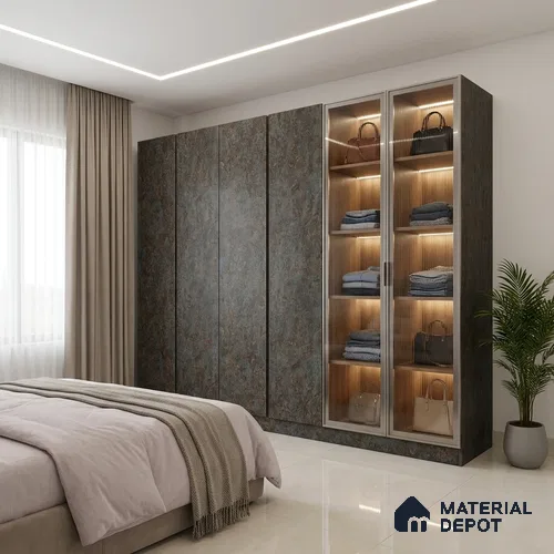 Patterned Look LM 21000 8 ft x 4 ft Matte Finish Decorative Laminate - 1 mm | Suitable for Bedroom, TV Unit, Wardrobe