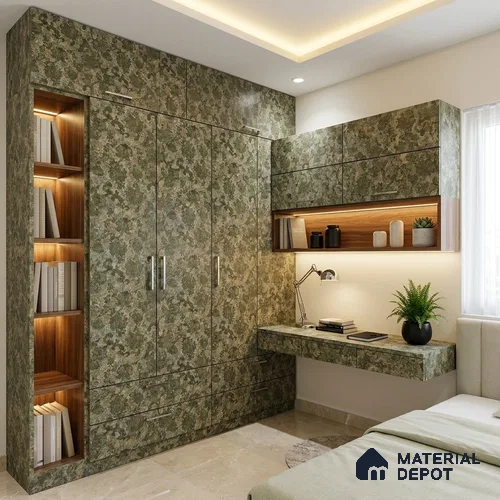 Patterned Look LM 21010 8 ft x 4 ft Texture Finish Decorative Laminate - 1 mm | Suitable for Bedroom, TV Unit, Wardrobe