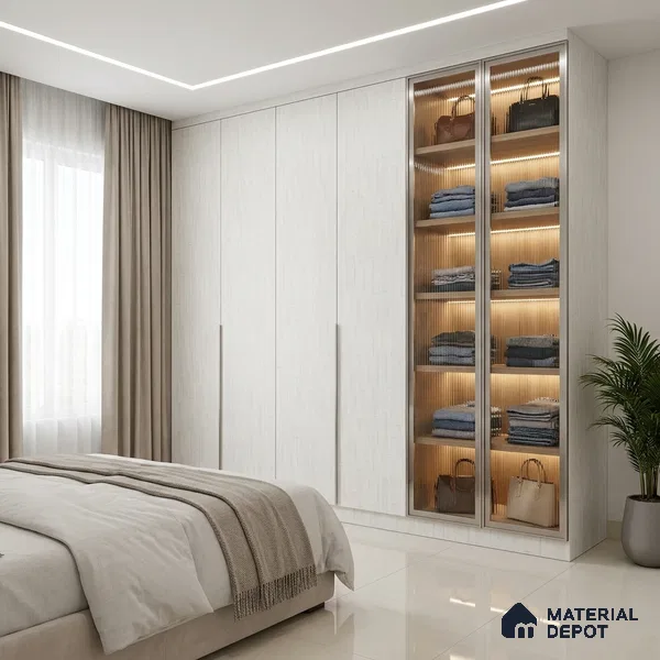 Patterned Look LM 21018 8 ft x 4 ft Matte Finish Decorative Laminate - 1 mm | Suitable for Bedroom, TV Unit, Wardrobe