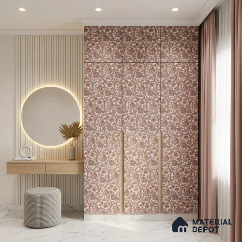 Brown Digital, Fabric Look LM 23633 8 ft x 4 ft Texture Finish Decorative Laminate - 1 mm | Suitable for TV Unit, Wardrobe, Kitchen Cabinets