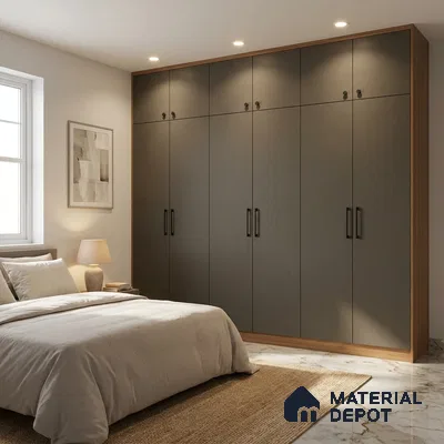 Misty Slate Patterned Look WP 45 508 8 ft x 4 ft Matte Finish Decorative Laminate - 1 mm | Suitable for Bedroom, TV Unit, Wardrobe