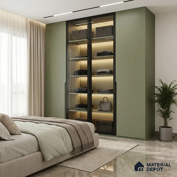 Fortnum & Mason Textured Solid Look WP 8 912 8 ft x 4 ft Texture Finish Decorative Laminate - 1 mm | Suitable for TV Unit, Wardrobe, Kitchen Cabinets