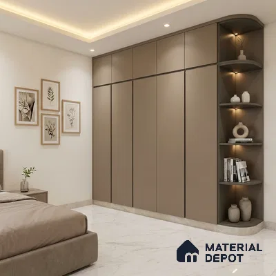Dusty Petal Solid Colors Look SMT 512 8 ft x 4 ft Super Matte Finish Decorative Laminate - 1 mm | Suitable for Living Room, Kitchen, Office