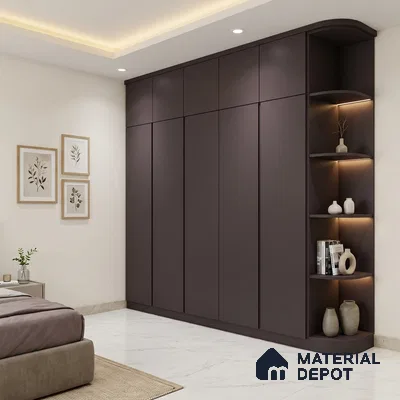 Black Currant Solid Colors Look SMT 917 8 ft x 4 ft Super Matte Finish Decorative Laminate - 1 mm | Suitable for Living Room, Kitchen, Office