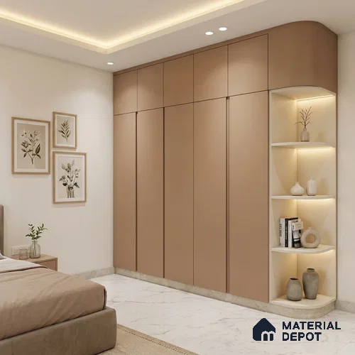 Rose Whisper Solid Colors Look SMT 927 8 ft x 4 ft Super Matte Finish Decorative Laminate - 1 mm | Suitable for Living Room, Kitchen, Office