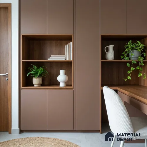 Sandrift Solid Colors Look SMT 903 8 ft x 4 ft Super Matte Finish Decorative Laminate - 1 mm | Suitable for Living Room, Kitchen, Office