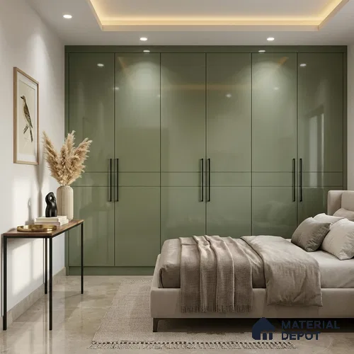 Lush Mintz Sparkle Look GT 4 8 ft x 4 ft Glossy Finish Decorative Laminate - 1 mm | Suitable for TV Unit, Wardrobe, Kitchen Cabinets