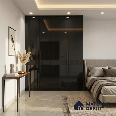 Deep Navy Sparkle Look GT 6 8 ft x 4 ft Glossy Finish Decorative Laminate - 1 mm | Suitable for TV Unit, Wardrobe, Kitchen Cabinets