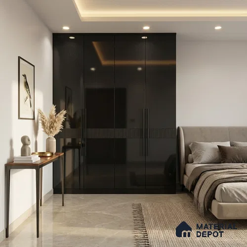 Deep Navy Sparkle Look GT 6 8 ft x 4 ft Glossy Finish Decorative Laminate - 1 mm | Suitable for TV Unit, Wardrobe, Kitchen Cabinets