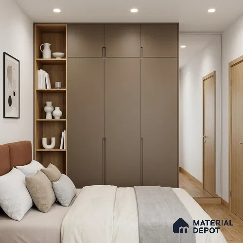 Vanilla Glaze Solid Colors Look SF 511 8 ft x 4 ft Suede Finish Decorative Laminate - 1 mm | Suitable for Living Room, Kitchen, Office