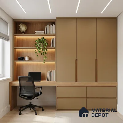 Pale Goldenrod Cane Look WP 33 904 8 ft x 4 ft Texture Finish Decorative Laminate - 1 mm | Suitable for TV Unit, Wardrobe, Kitchen Cabinets