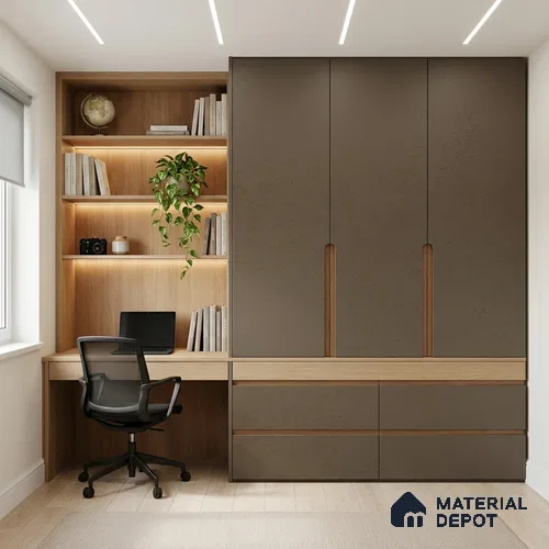 Textured Solid Look WP 6 938 8 ft x 4 ft Texture Finish Decorative Laminate - 1 mm | Suitable for TV Unit, Wardrobe, Kitchen Cabinets