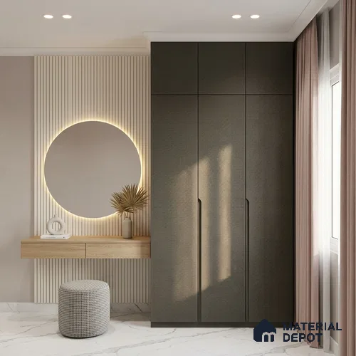 Violet Textured Solid Look LM 23717 8 ft x 4 ft Texture Finish Decorative Laminate - 1 mm | Suitable for TV Unit, Wardrobe, Kitchen Cabinets