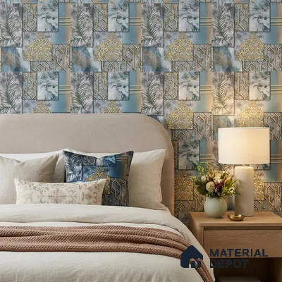 AA101003 | 9.5 Meter x 21 Inch PVC Patterned Look Wallpaper - 55 Sq. Ft. | Minimum 15% wastage during installation