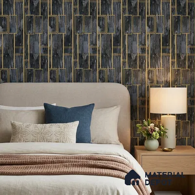 AA100808 | 9.5 Meter x 21 Inch PVC Patterned Look Wallpaper - 55 Sq. Ft. | Minimum 15% wastage during installation